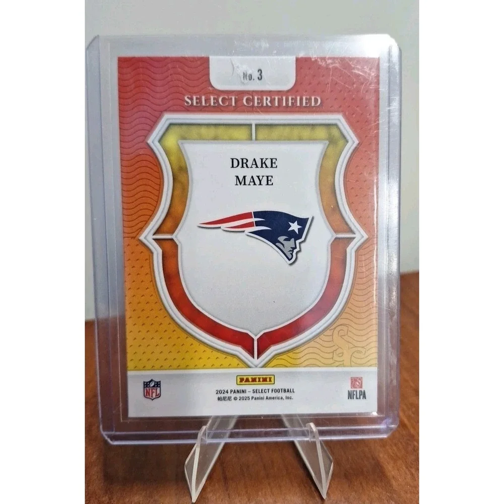 2024 Panini Select Drake Maye Select Certified‎ Rookies #3 RC Patriots
